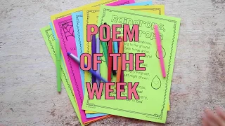 Poem of the Week Poetry Activities for Kids