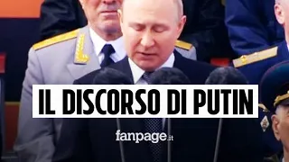 Il discorso di Putin dalla Piazza Rossa: “NATO ci ha minacciato, nostro intervento necessario”