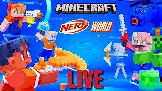 ELIMINĂM MOBII DIN MINECRAFT CU ARME NERF PE LIVE! HAI SI TU!