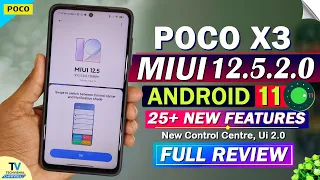 POCO X3 MIUI 12.5.2.0 Android 11 New Update Review | 25+ New Features | Poco X3 MIUI 12.5 Update