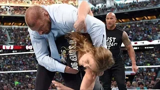 The Rock & Ronda Rousey vs. Triple H & Stephanie McMahon - WWE WrestleMania 31