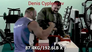 Who has strongest Back Pressure Denis Cyplenkov vs Levan Saginashvili vs Ermes Gasparini?