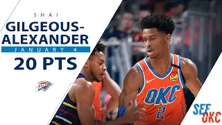 Shai Gilgeous-Alexander's Full Highlights: 20 PTS vs Cavaliers | 2019-20 NBA Season - 1.4.20