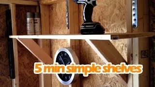 Simple Easy DIY Shelves Under $15 | Sturdy Shelving Anyone Can Make