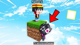 ¡SOLO EL 1% SOBREVIVE EN ESTE BLOQUE! 💀😱 MINECRAFT PERO EN UN SOLO BLOQUE #1 con FRANCISCOGAMES