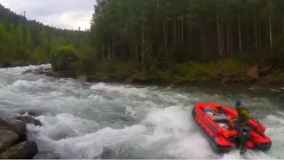 ШТУРМ Большого Манского порога на лодке Фрегат │ тюнинг лодок пвх