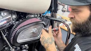 We install an Arlen Ness Big Sucker performance air cleaner for Harley-Davidson Milwaukee-Eight