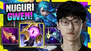 NUGURI IS SO GOOD WITH GWEN! - FPX Nuguri Plays Gwen Top vs Tahm Kench! | Season 11