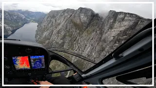 Airbus H125 in Norway. Moving tools