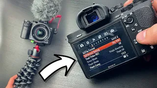 My BEST Sony A7II VIDEO SETTINGS for VLOGGING!