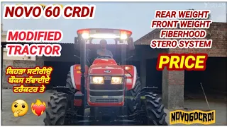 NOVO60 Crdi_Modified Tractor  Weight_ Stereo_Fiverhood_ Frontmudguard  @WGCtractorsfarminglovers