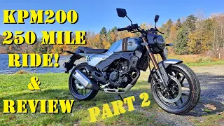 Lifan KP Master (KPM200) First Ride and Review Part 2 - Riding a Chinese Motorcycle