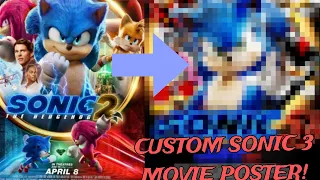 I MADE ANOTHER CUSTOM SONIC MOVIE 3 POSTER!! (MY BEST POSTER!)
