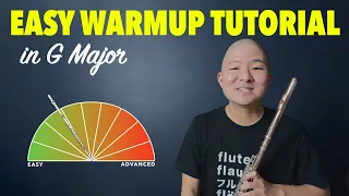 Play Along with an Easy Flute Warm Up in G Major! (18+ Minutes of Exercises!)