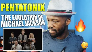 Dude without earphones reaction to Pentatonix - Evolution of Michael Jackson