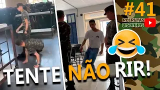 TENTE NÃO RIR - Recrutas Bisonhos do Exercito Brasileiro #41 - Melhores Memes e Vídeos Engraçados🤣🤣