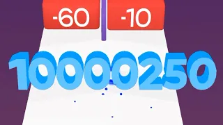 MERGE NUMBER RUN MASTER — 10 MILLION Max Score (Level Up Math Gameplay)