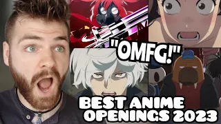 First Time Reacting to "The Best ANIME Openings & Endings Of 2023" | New Anime Fan!