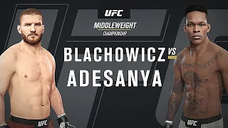 UFC 259 | Israel Adesanya vs Jan Blachowicz | Full Fight Highlights | Light Heavyweight | UFC 4