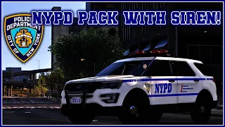 NYPD Pack With Authentic Siren | LSPDFR | GTA V