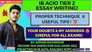 ||🔥 ESSAY WRITING : IB ACIO TIER 2 🔥|| HOW TO WRITE A PERFECT ESSAY ?? || 🤩