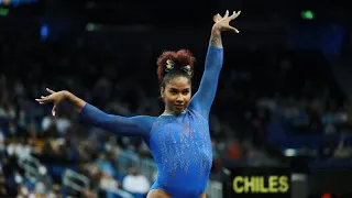 UCLA gymnastics' Jordan Chiles' perfect 10 and emotional reaction