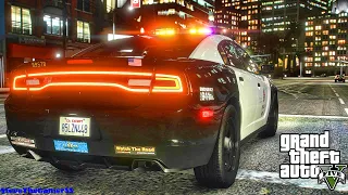 Playing GTA 5 As A POLICE OFFICER City Patrol|| LAPD|| GTA 5 Mod| 4K