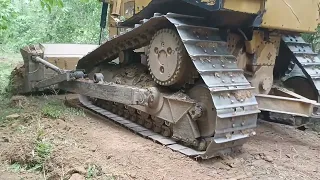 Caterpillar D6R XL Bulldozer Operator Excels at Clearing a Community Plantation Road