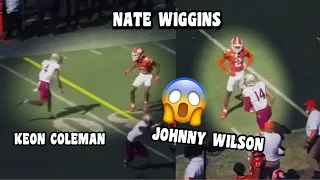 Nate Wiggins Vs Keon Coleman & Johnny Wilson 🔥 2024 NFL Draft (WR Vs CB)