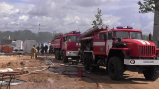 В Твери на улице Склизкова горел строящийся 17-этажный дом