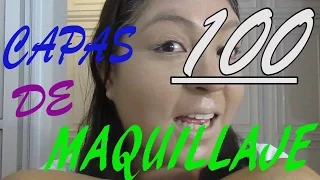 100 CAPAS DE MAQUILLAJE | 100 COATS OF MAKEUP || TAYO BANDA