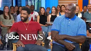 Shaq and Kyrie Irving dish on 'Uncle Drew' live on 'GMA'