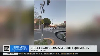 West Hollywood street brawl raises security questions