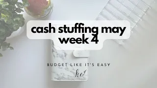 cash stuffing 215 € | may | week 4 | Dave Ramsey inspired | euro budgeter | zero based budget