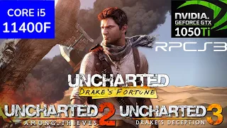 RPCS3 - 3 Uncharted Games Tested - GTX 1050ti + i5 11400F