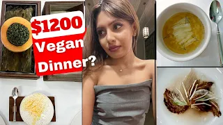 Dinner at Three Michelin Stars Eleven Madison Park - Vegan Tasting Menu + Wine Pairing 😮 nyc vlog