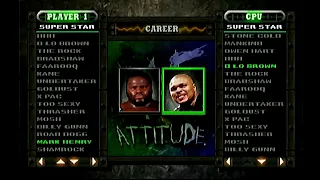 WWF Attitude: Tag Team Career Mode with Mark Henry and D'Lo Brown (Nation of Domination)