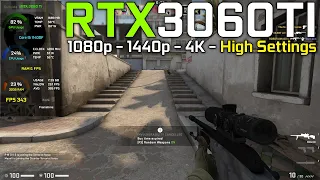 CS:GO : RTX 3060Ti + I5 11400F - 1080p , 1440p , 4K - High Settings