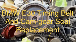 BMW E30 Timing Belt And Cam-gear Seal Replacement M20B25 M20B27