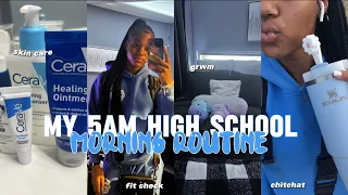 MY 5AM HIGH SCHOOL MORNING ROUTINE| kensi chanel