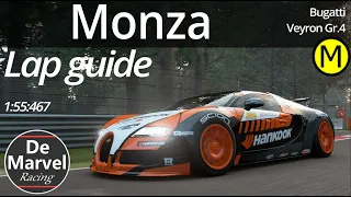 🔥 Gran Turismo Sport LAP GUIDE // Monza // Bugatti Veyron Gr.4 // Daily race B