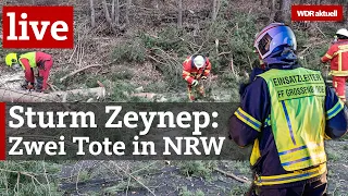 Sturm Zeynep: Zwei Tote in NRW | WDR aktuell
