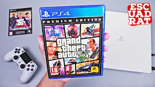 Grand Theft Auto V Premium Edition English, Unbox & Gameplay GTA 5 PS4 Slim White (No Physics Map)