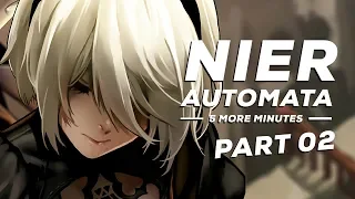 A ROUTE ENDING WITH 2B - NieR: Automata Part 2 (PS4 Pro) | Five More Minutes