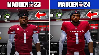Madden 24 vs Madden 23 Side by Side!