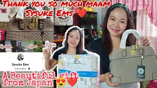 UNBOXING GIFT FROM JAPAN | UNBOXING VERSACE BAG | THANK YOU PO FROM @sysukeems1445