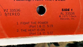 Isley Brothers “Fight the Power”  Heat Is On (1975)  Snap Crackle Pop * vinyl