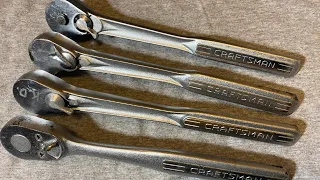 Craftsman Long Lever Ratchet TOTAL TEARDOWN And Comparison To Other Vintage Craftsman Ratchets