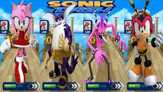 Sonic Dash - Amy Vs Charmy Bee Vs  Boss Battle Zazz Vs Big The Cat All Characters Gameplay