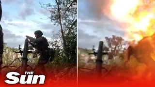 Ukrainian fighters pour missiles on Russian positions in the Svativ direction